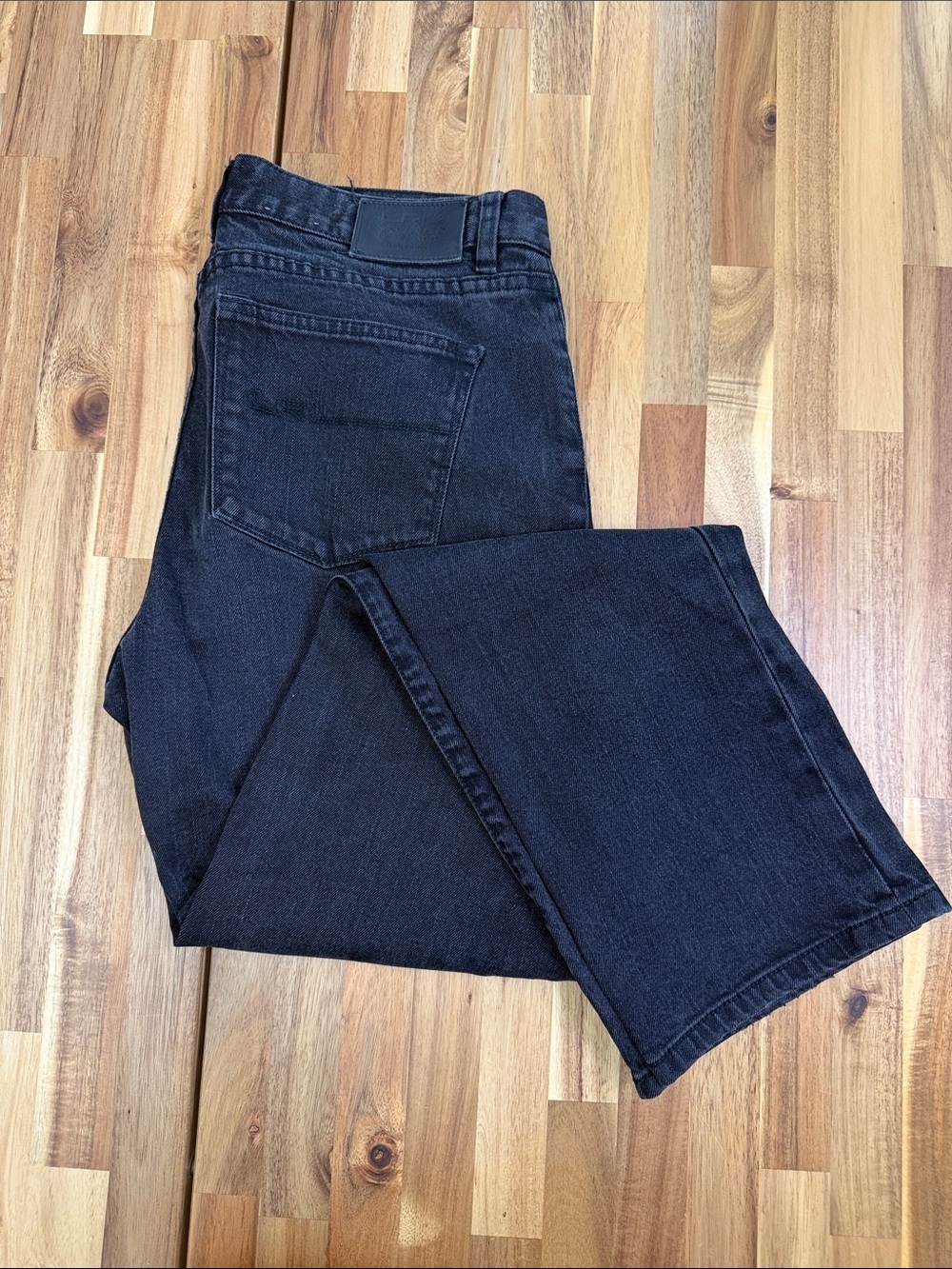 Lauren Ralph Lauren Straight Leg Black Denim Jeans